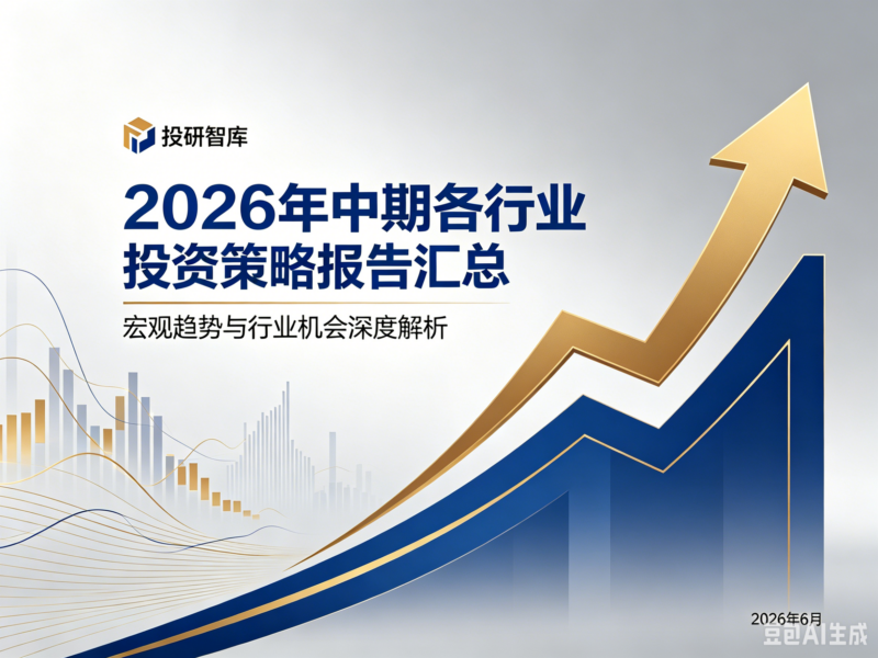 【四海读报】2026年中期各行业投资策略报告汇总（7月持续更新）-四海清单