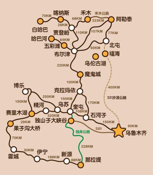 9.20~9.30日自驾赏秋攻略：中国最美秋色NO.1 — 新彊喀纳斯！-四海清单