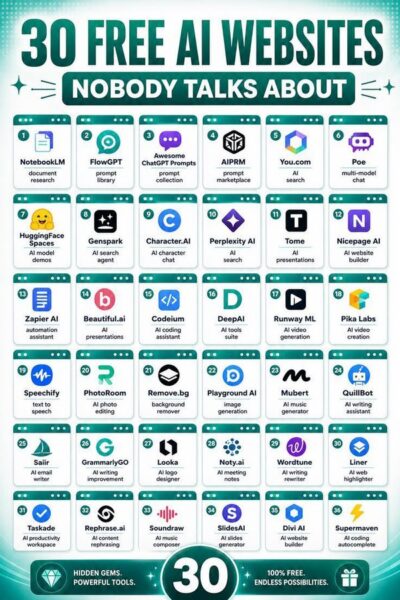 30 AI Websites You Should Know in 2026-四海清单